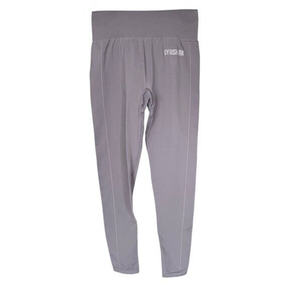 Gymshark Womens  Leggings Size Medium Gray Cropped Activewear Gym Sporty Workout